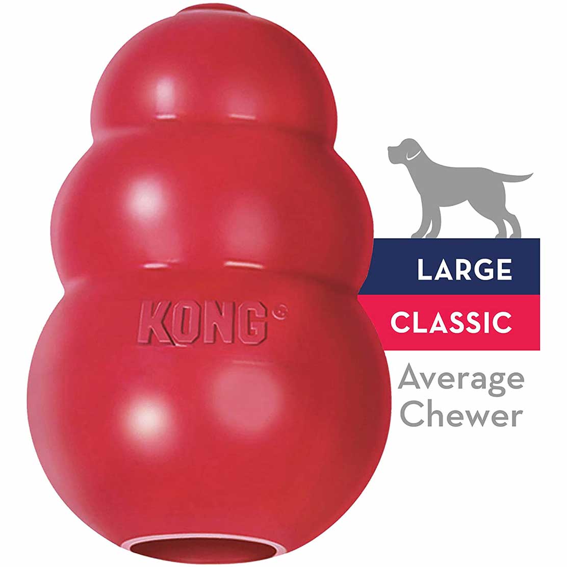 KONG - Classic Dog Toys with Easy Treat Peanut Butter Dog Treats, 8 Ounce -  for Large Dogs