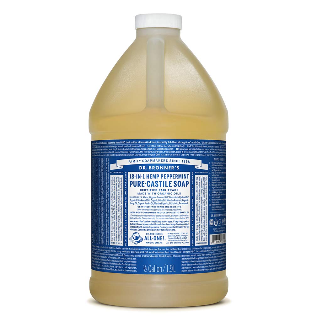 Dr. Bronner's - Pure-Castile Bar Soap (Peppermint 5 ounce 6-Pack